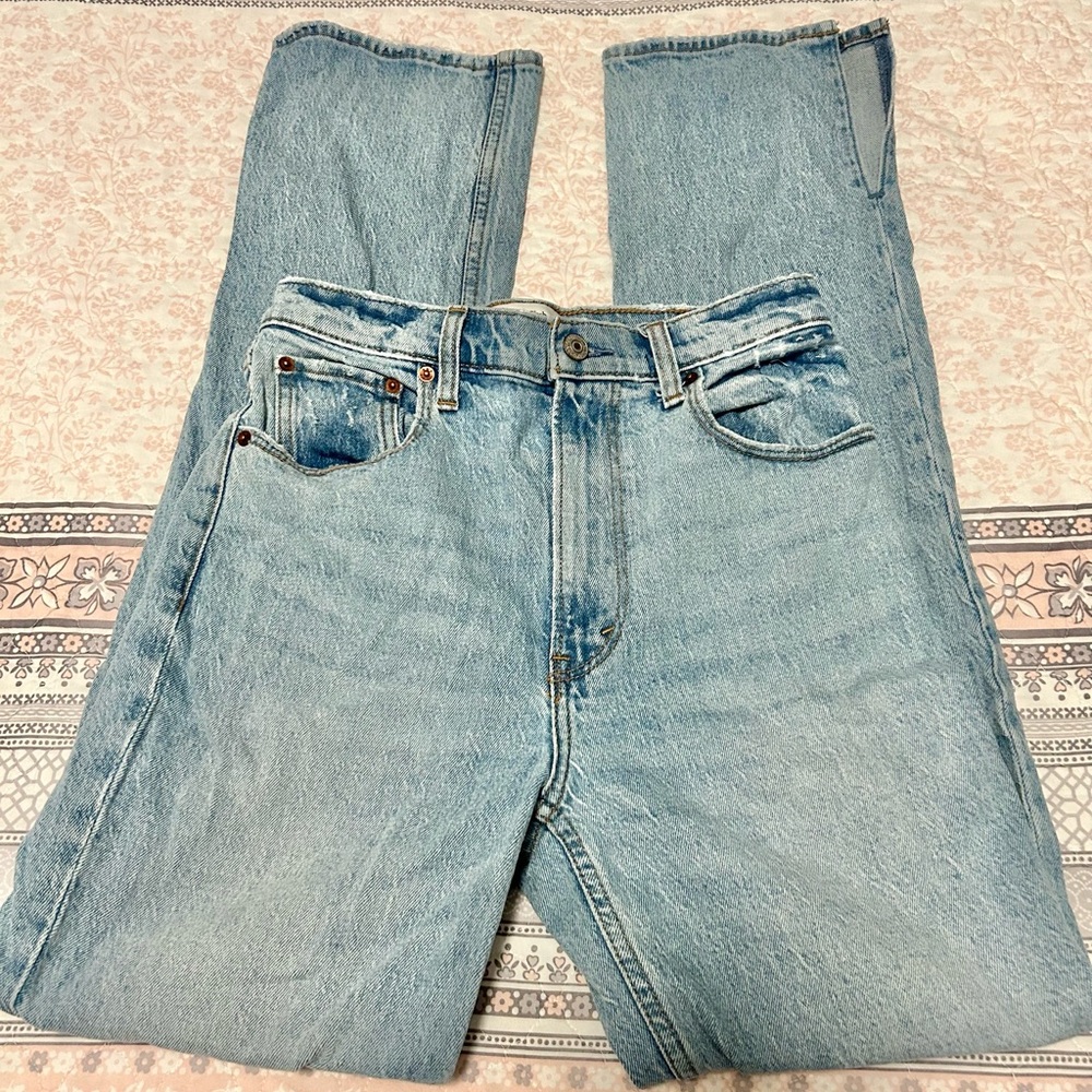 Abercrombie the 90s ultra high rise straight leg jeans